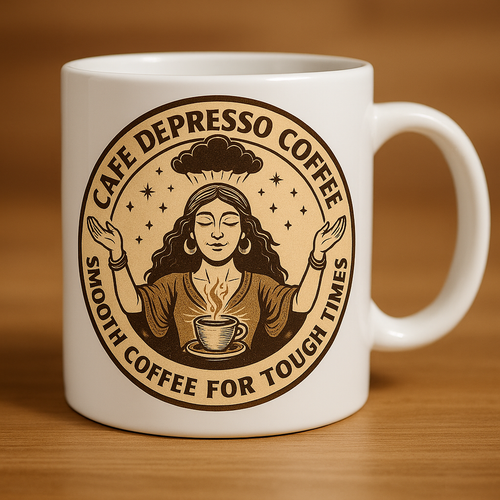 Cafe Depresso Ceramic Mug