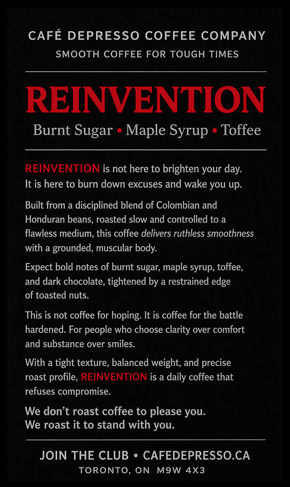 Reinvention Dark Roast