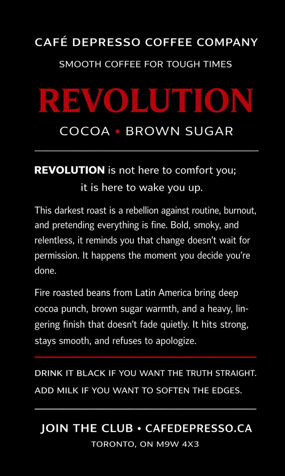Revolution Darkest Roast