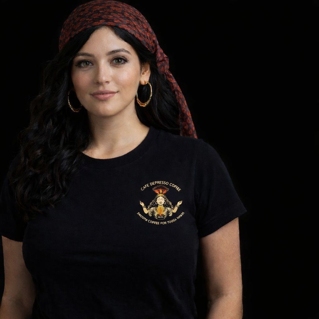 Cafe Depresso Small Logo Tee Shirt [Unisex]