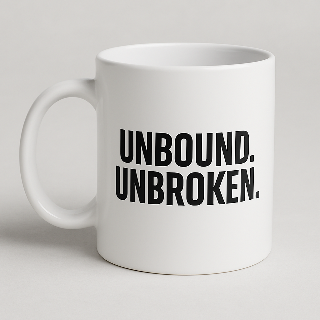 Unbound, Unbroken Mug